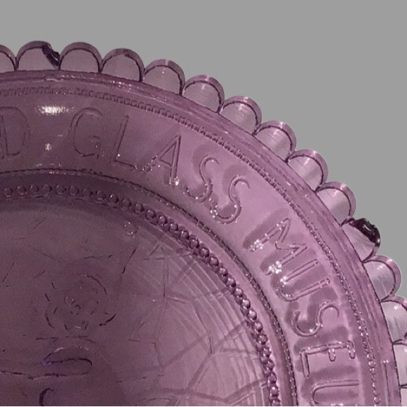Vtg. PAIRPOINT NEW BEDFORD GLASS MUSEUM Cup Plate 1981 Lavender Napoli - Picture 6 of 6